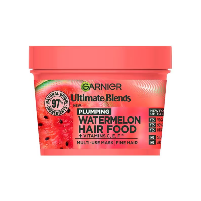 Garnier Ultimate Blends Hair Food Watermelon Hair Mask 390ml - Image 1
