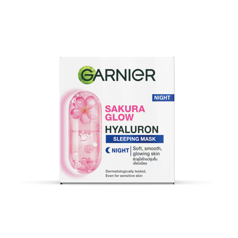 Garnier - Skin Naturals Sakura Glow Hyaluron Night Sleeping Mask - 50ml Garnier - Skin Naturals Sakura Glow Hyaluron Night Sleeping Mask - 50ml - Image 1