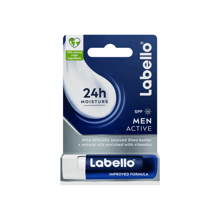 Labello 24h Moisture Lip Balm Men Active 4.8g - Image 1