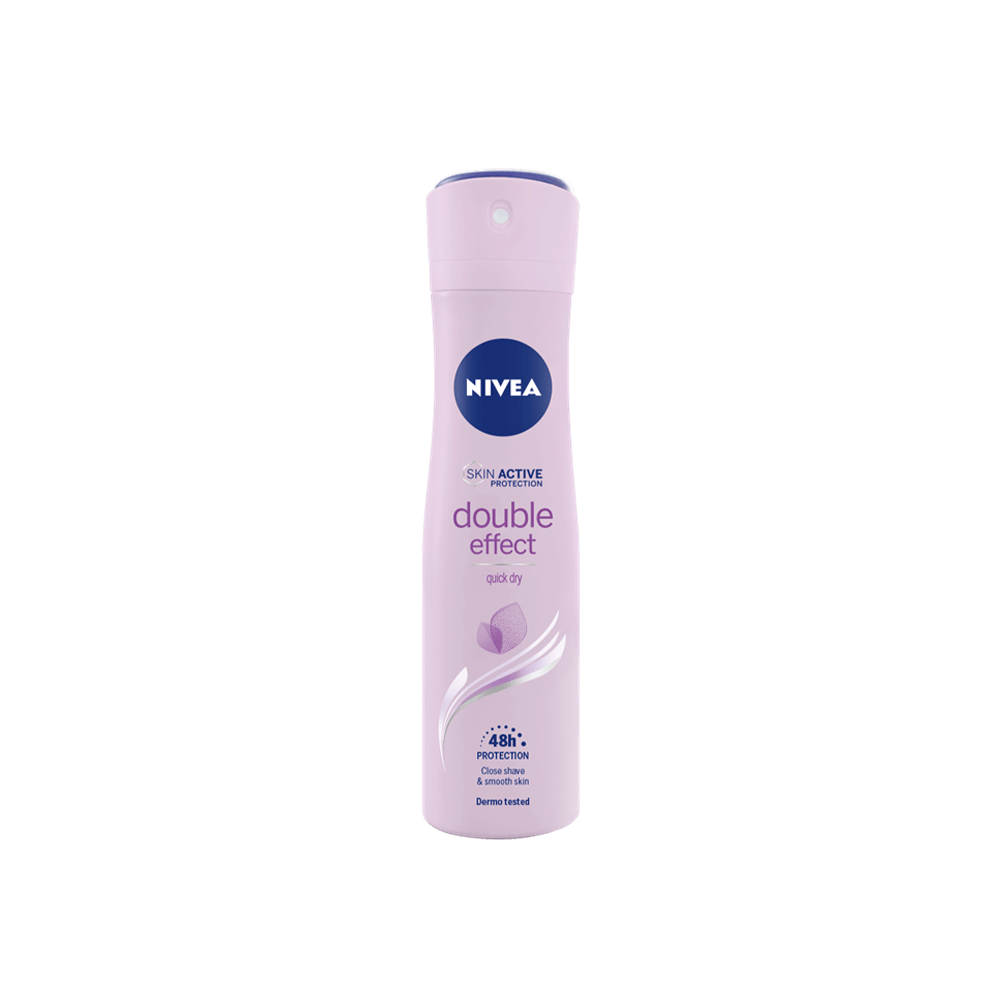 Nivea-Women-Nivea-Men-Anti-Perspirant-Double-Effect-200ml-Spray.png Nivea Women Anti Perspirant Double Effect 200ml Spray - Image 1