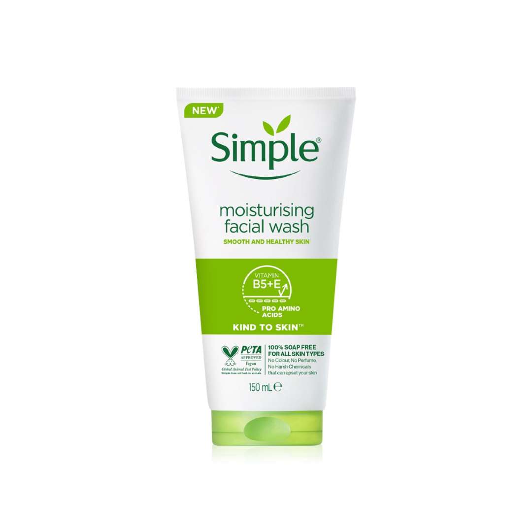 Untitled-Project-26.jpg Simple Moisturising Facial Wash Vitamin B5+E 150ml - Image 1