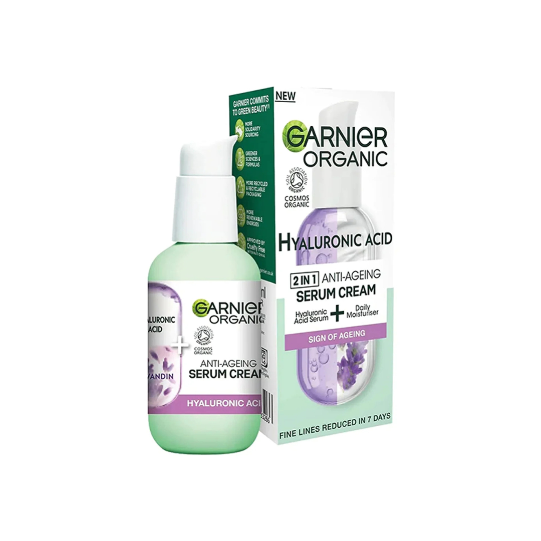 Untitled-Project-70.jpg Garnier Organic Hyaluronic Acid Serum Cream 50ml - Image 1