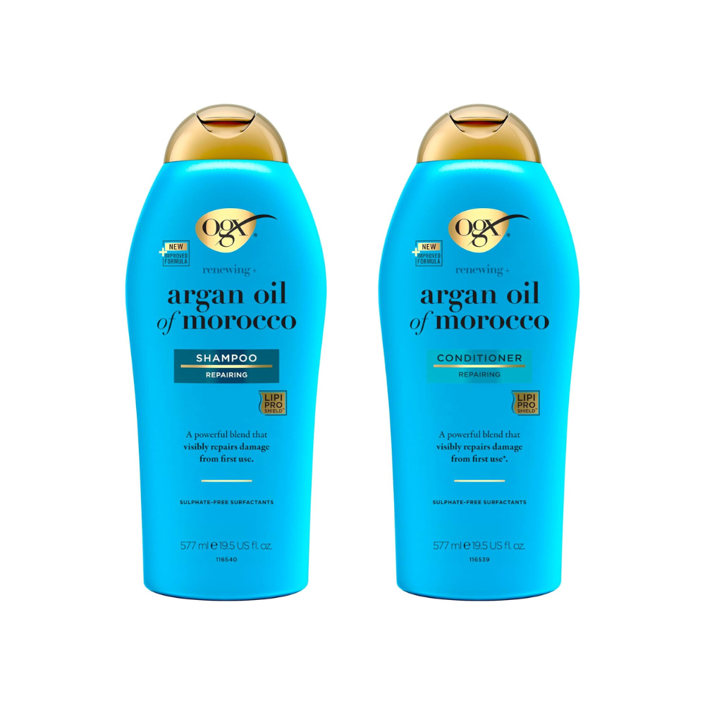 OGX Argan Shampoo and Conditioner 577ml OGX - Argan Oil of Morocco Shampoo and Conditioner 577ml - Image 1