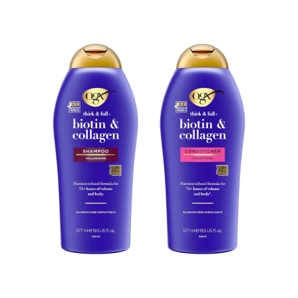 OGX Thick and Full Biotin and Collagen Shampoo and Conditioner 577ml